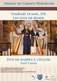 Duo de Harpes à l'église : Les Voix de Marie