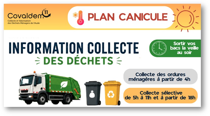 Collectes déchets - canicule