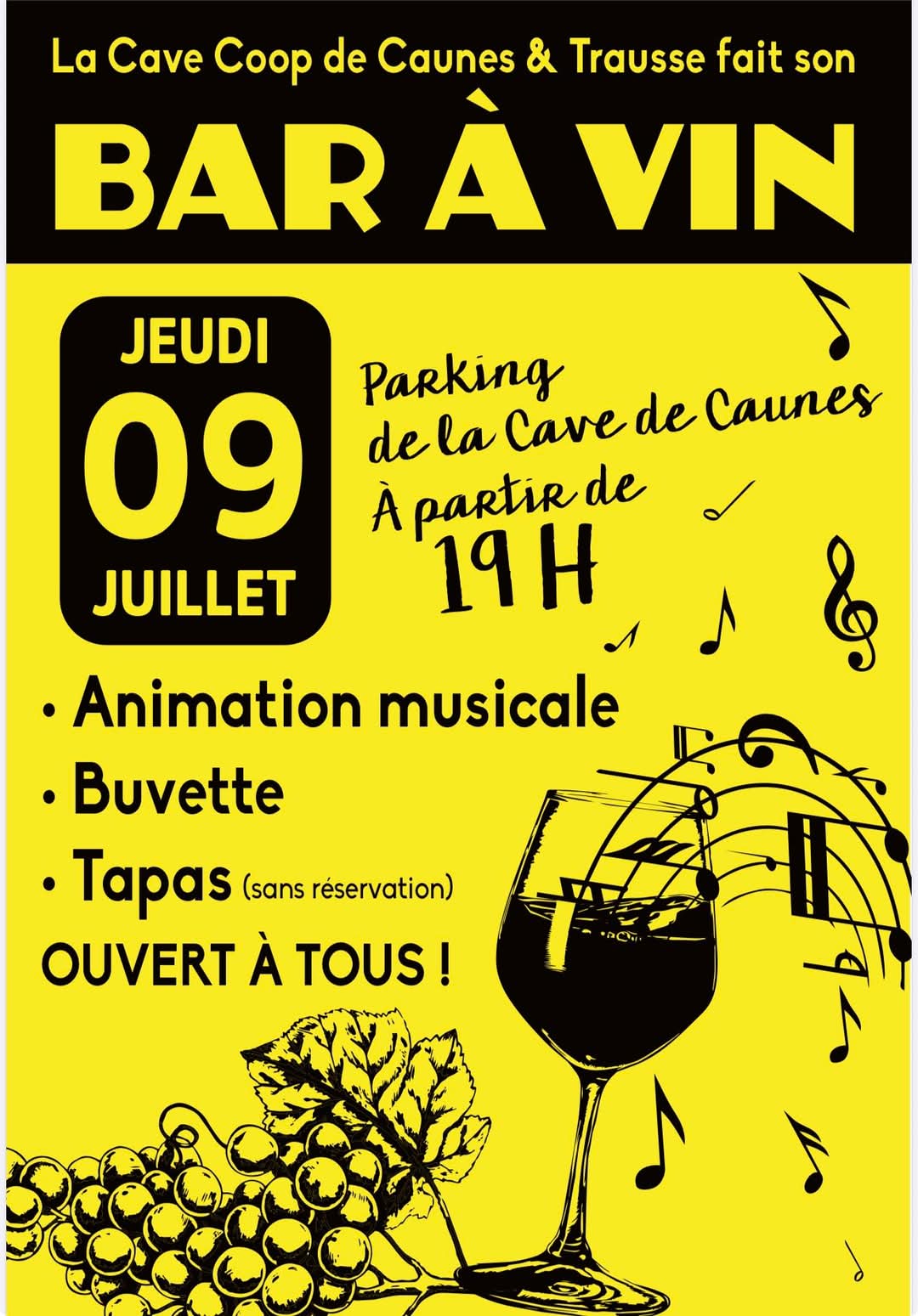 Soirée Bar à vin de la Cave Coop