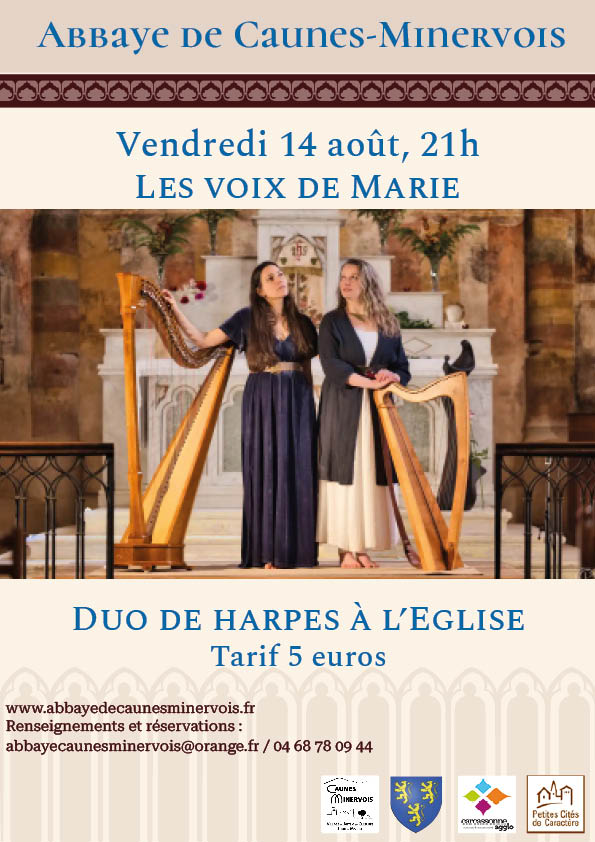Duo de Harpes à l'église : Les Voix de Marie