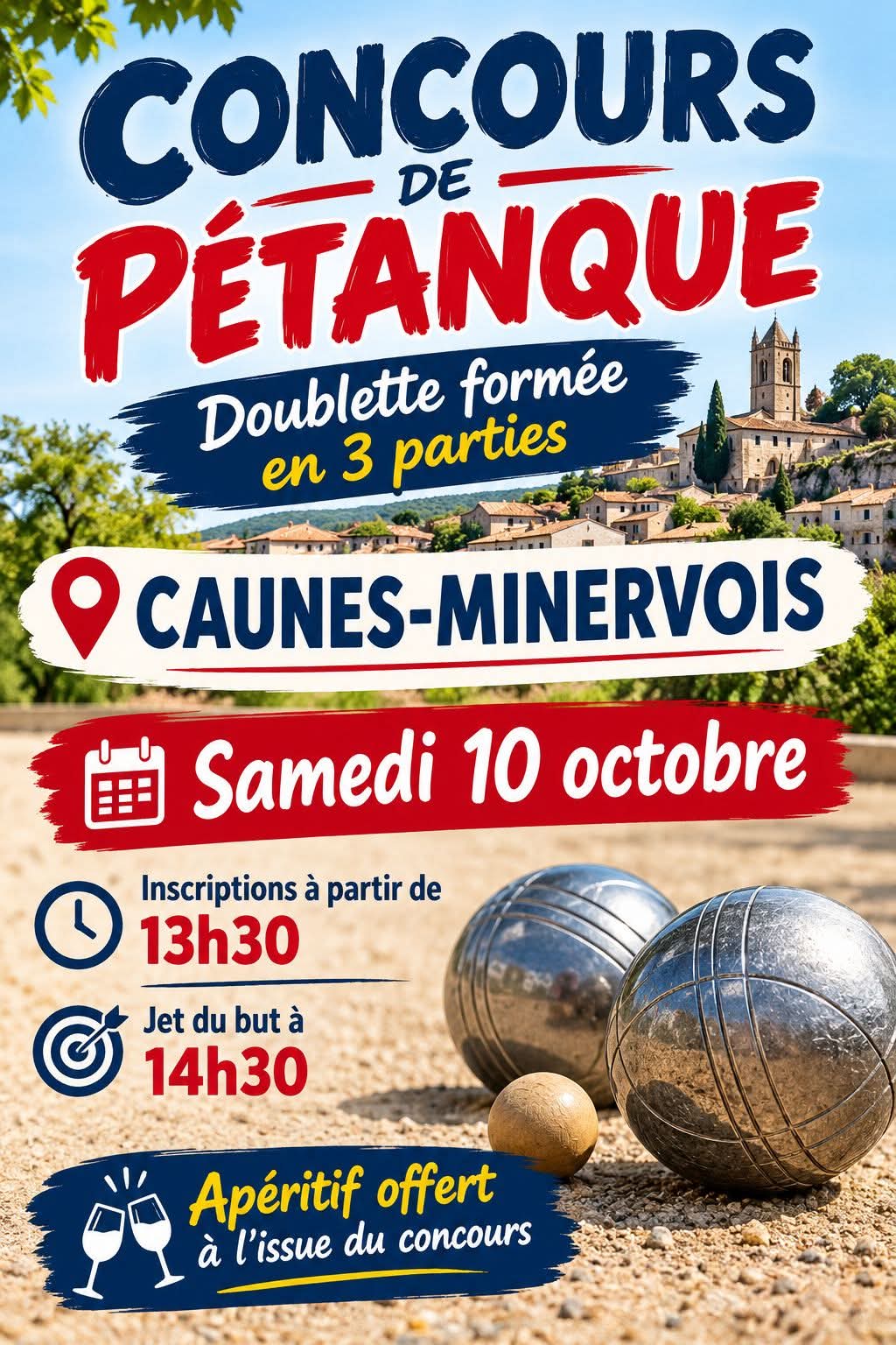 Concours de pétanque